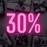 At least 30% off selected items 