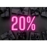 At least 20% off selected items 