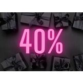 At least 40% off selected items 
