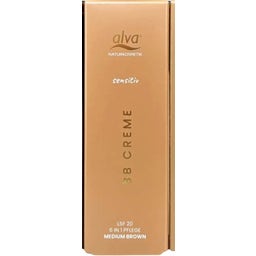Alva Naturkosmetik Sensitiv BB крем - Medium Brown