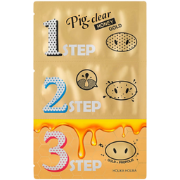 Holika Holika Clear Blackhead 3 Step Kit (Honey Gold) - 1 Set
