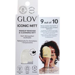 Iconic Mitt - Make up Remover and Cleansing Mitt - Silver Stone