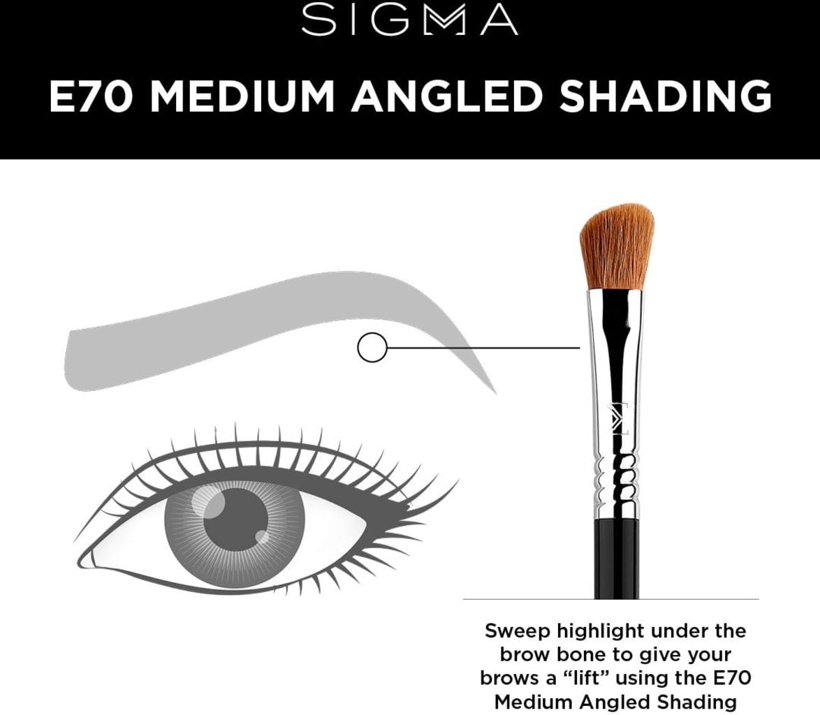Sigma Beauty E70 - Medium Angled Shading Brush - 1 pz.
