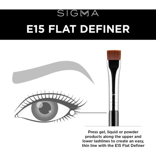 Sigma Beauty E15 - Flat Definer Brush - 1 szt.