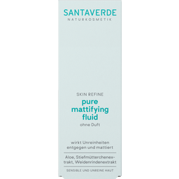 Santaverde Pure Mattifying Fluid, fragrance-free - 30 ml