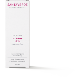 Santaverde FACE CARE cream rich fragrance-free - 30 ml