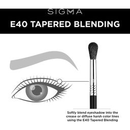 Sigma Beauty E40 - Tapered Blending Brush - 1 db