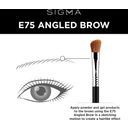 Sigma Beauty E75 - Angled Brow Brush - 1 бр.