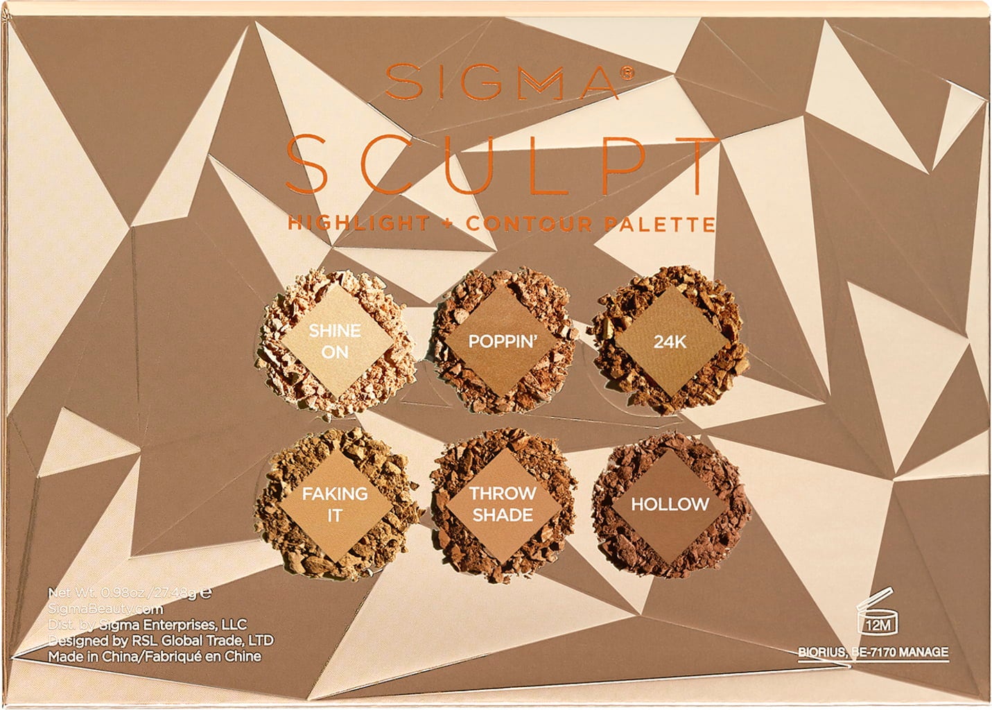 Sigma Beauty Sculpt Highlight and Contour Palette - 1 pcs