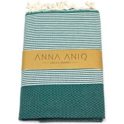 ANNA ANIQ Fouta Motif Nid d'Abeille - Tropical Forest