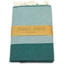 ANNA ANIQ Fouta Motif Nid d'Abeille - Tropical Forest