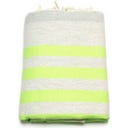 ANNA ANIQ Striped Terry Cloth Hammam Towel - Neon Green Fish