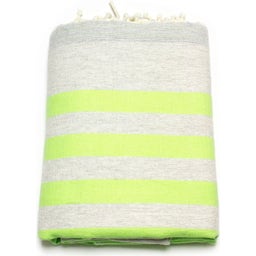 ANNA ANIQ Hamamtuch Frottee gestreift - Neon Green Fish