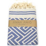 ANNA ANIQ Hamam t&ouml;r&ouml;lk&ouml;ző - Jacquard Labyrinth