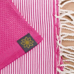 Кърпа хамам с „пчелна пита“ мотив - 