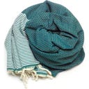 ANNA ANIQ Fouta Motif Nid d'Abeille - Tropical Forest