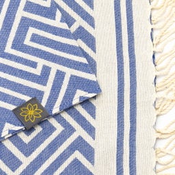 Кърпа хамам с жакардов десен „Лабиринт“ - 