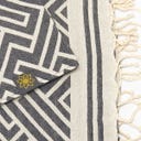 ANNA ANIQ Fouta Jacquard Labyrinthe - Midnight Sky