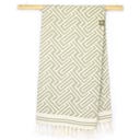 ANNA ANIQ Fouta Jacquard Labyrinthe - Desert Sage