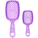 UNbrush Hair Brush Glitter Duo Set - Amethyst Lavender