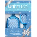 UNbrush Hair Brush Glitter Duo Set - Sapphire Blue