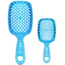 UNbrush Hair Brush Glitter Duo Set - Sapphire Blue
