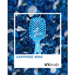 UNbrush Mini Detangling Hair Brush - Sapphire