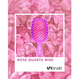 UNbrush Detangling Hair Brush Mini - Rose Quartz