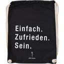 SAINT CHARLES Baumwollbeutel Einfach.Zufrieden.Sein - 1 Stk