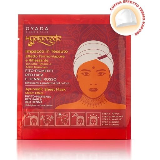 GYADA Hyalurvedic Farbglanz-Tuchmaske Red Hair - 60 ml