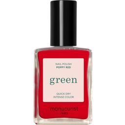 Manucurist Green Nail Polish Red & Burgundy - Poppy Red