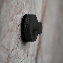 Hookie Pookie Strong Suction Bathroom Hook - Black