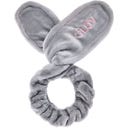 Bunny Ears Headband - 2in1 Hair Protecting Headband & Hair Tie - Grey