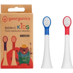 Georganics geoKIDS Sonic Toothbrush Heads - 2 Stk