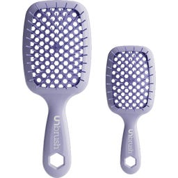 UNbrush Hair Brush Pastel Duo Set - Lilac