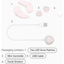 LunaEye LED Therapy Patches for Bright & Rejuvenated Eyes con Stazione di Ricarica - 1 pz.