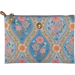 Platte Toilettas Charly Ornamento - Medium - Blauw