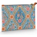 Platte Toilettas Charly Ornamento - Medium - Blauw
