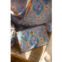 Platte Toilettas Charly Ornamento - Medium - Blauw