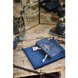 Platte Toilettas Cooper Fluweel Quilty Days - Groot - Blauw