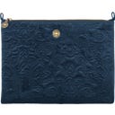 Platte Toilettas Cooper Fluweel Quilty Days - Groot - Blauw