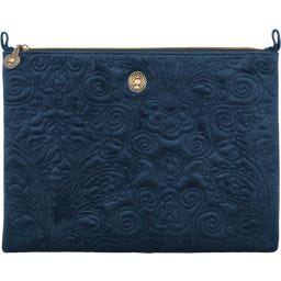 Platte Toilettas Cooper Fluweel Quilty Days - Groot - Blauw