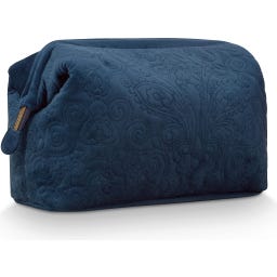 Toilettas Cooper Fluweel Quilty Days - Extra Groot - Blauw