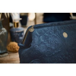 Toilettas Cooper Fluweel Quilty Days - Extra Groot - Blauw