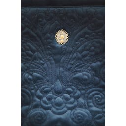 Toilettas Cooper Fluweel Quilty Days - Extra Groot - Blauw