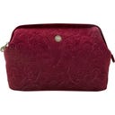 Козметична чантичка Cooper Velvet Quilty Days, изключително голяма - Червено