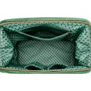 Козметична чантичка Cooper Velvet Quilty Days, изключително голяма - Зелено