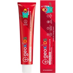 geoKIDS Fluoride Free Toothpaste Strawberry & Hydroxyapatite - 75 ml