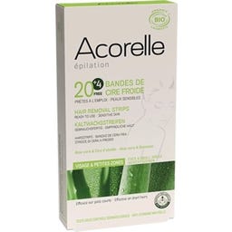 Acorelle Kylmävahaliuskat kasvoille - 20 kpl