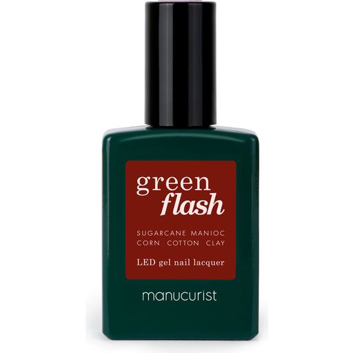 Green Flash Gel Nail Polish - Red & Bordeaux - Dark Pansy